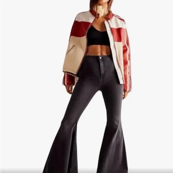 Free People Black Twirl Jeans Size 32 - Picture 5 of 16